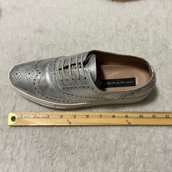 Steven by Steve Madden Allister Metallic Silver Lace Up Sneakers Size 9.5M - Picture 11 of 12